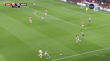 Арсенал - Нюкасъл 2:0 /първо полувреме/