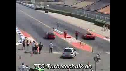 Vw Golf R32 Twinturbo Vs. Ferrari