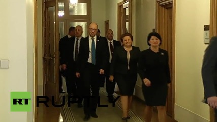 Latvia: Yatsenyuk announces increase of air travel between Ukraine and Latvia