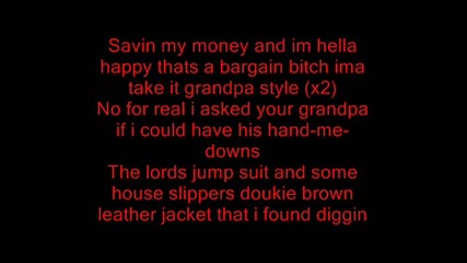 Macklemore - Thrift Shop Ft. Wanz Lyrics On Screen