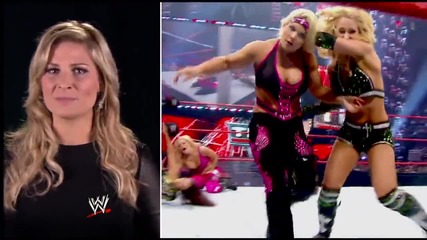 Natalya dives into the first-ever Divas Tag Team Tables Match - Behind The Match
