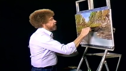 S06 Радостта на живописта с Bob Ross E04 - шепнещ поток ღобучение в рисуване, живописღ