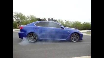 Ето какво може Lexus Isf twin turbo Burnout