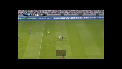 Levski - Barcelona 2:0 Champions League Pes 2011