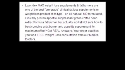 best loss weight supplement Liporidex Max