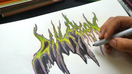 Death Metal Logo Speed Drawing