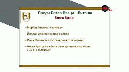 Ботев Враца и Витоша ще затворят кръга