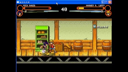 ne Piece - Grand Line Bout Beta Mugen - Luffy Vs Robin