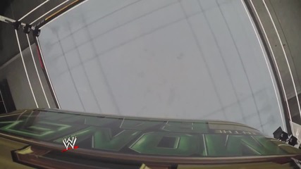 The Money in the Bank briefcase is raised high above the ring in Boston's Td Garden