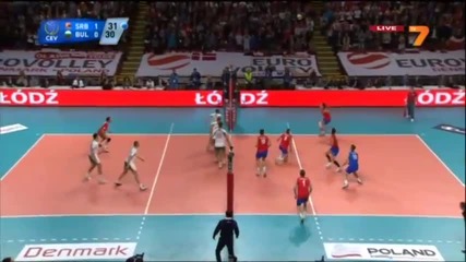 България 4-та на Евроволей 2013 след 0:3 от Сърбия 29.09.2013