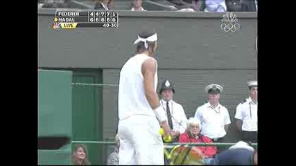 Wimbledon - Federer - Nadal - 1:1 - 3ти Сет