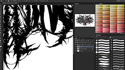 Time Lapse Creating A Death Metal_deathcore Logo 2014