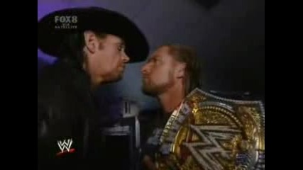 Triple H and The Undertaker Backstage - Smackdown 24 - 10 - 2008 