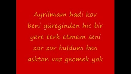 Serdar Ortac-ayrilmam Remix (lyrics)