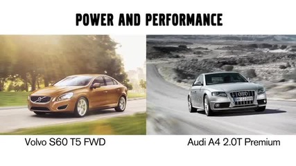 Volvo S60 vs Audi A4 Power Малко антиреклама за Audi