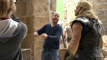 Зад кулисите от мястото на финалната битка от филма Отмъстителите: Ерата на Ултрон (2015)