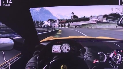 E3 2011: Forza Motosport 4 - Yellow Ferrari Gameplay