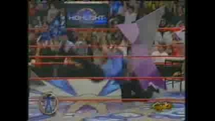 Wwe Raw 03.14.2005 Randy Orton Hits Rko On Jake The Snake Roberts 