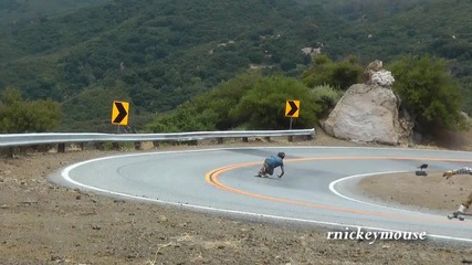 Longboarder Crashes into Guardrail 6_04_11