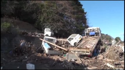 Потресаващи кадри от бедствието в Япония. 