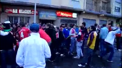 Arsenal Fans at Vilareal 