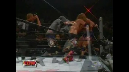 2 част 2006 Randy Orton /edge vs Rob Van Dam /kurt Angle