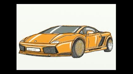 Рисуване На Lamborghini Gallardo