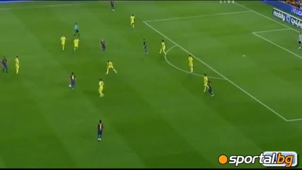 Магичен гол на Меси и Барса срещу Виляреал след 38 паса