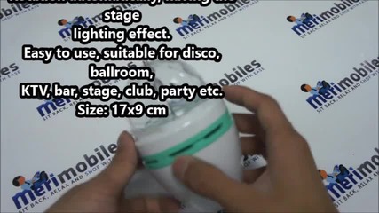 E27 3w Colorful Rotating Rgb 3 Led Spot Light Bulb Lamp for Chrismas Party