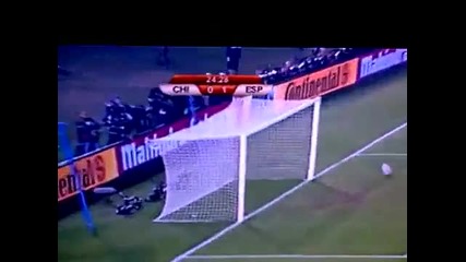 Chile vs Spain 0 - 1 Goal (david Villa Scored on 24th Minute !) (south - Africa World Cup 2010) 