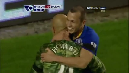 Невоероятен гол от 100 м