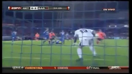 David Villa Goal 2 - 0 - Barcelona vs Getafe 3 - 1 - Liga Bbva 2010 - 2011 