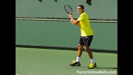 Jo - Wilfried Tsonga - Forehands in Slow Motion 