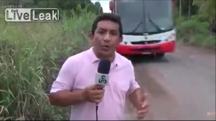 Репортер показва колко опасен е този път!
