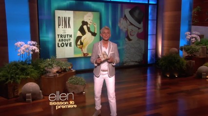 Pink - Blow me one last kiss ( Live on Ellen Degeneris)