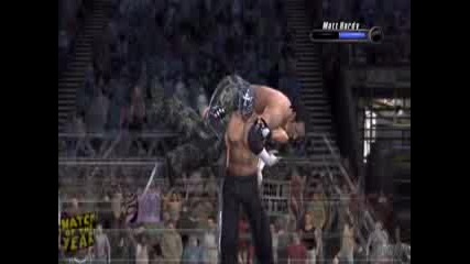 Rey Mysterio Хвърля Matt Hardy От Клетката