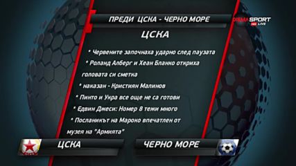 Преди ЦСКА - Черно море