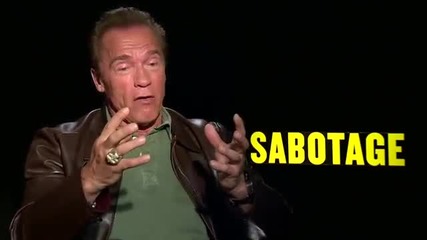 Саботаж (2014) - интервю с Арнолд Шварценегер