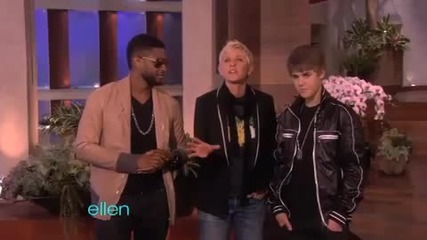 Usher изненадва Justin Bieber в The Ellen Degeneres Show 08.02.2011 