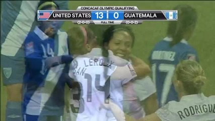 Женски футбол- Сащ- Гватемала 13:0