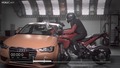 Moto vs. Car - Crash Test - 2015 Ducati Multistrada vs. Audi A3