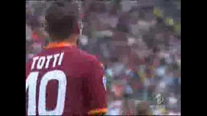Gol Di Totti In Fuorigioco - Roma Juventus 23 - 09 - 2007