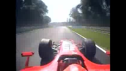lap in Monza with Schumacher on Ferrari