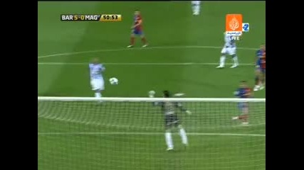 Много Красив Гол На Даниел Алвеш Барселона 5:0 Малага 5:0