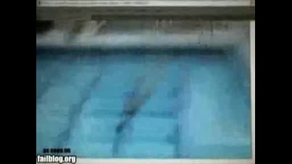 Diver Fail - Diving board - ouch