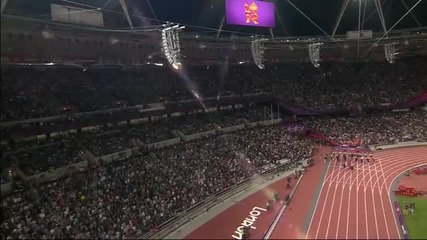 100m мъже Финал London 2012 Olympic Games - Usain Bolt ( пълен запис )