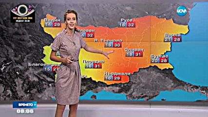 Прогноза за времето (08.09.2016 - сутрешна)