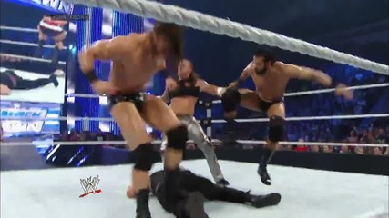 Roman Reigns vs. Barrett and 3mb: Smackdown, June 13, 2014