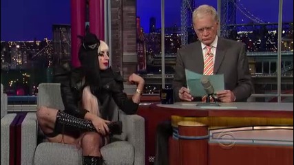 Лейди Гага в шоуто на Дейвид Летерман