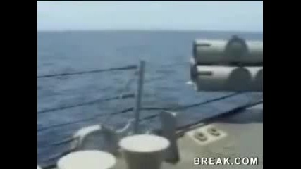 Hilarious torpedo failure on ship 